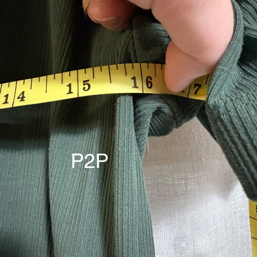 Varley Forest Green Button V-Neck Short Sleeve Top - Picture 9 of 10